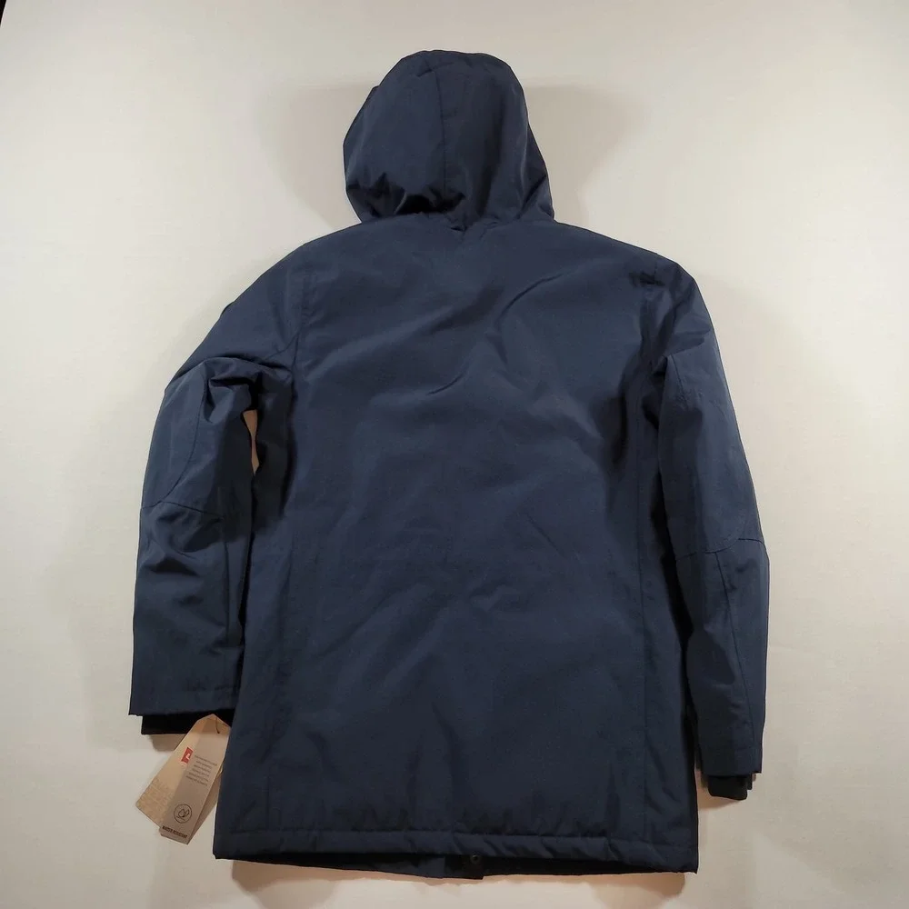 Levis Four-Pocket Hooded Jacket Mens Small Blue Fleece Lining Winter $200 NEW